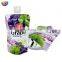 Custom Printing PP cap top 16oz Grape Juice drinking Stand Up Spout Pouch Bag
