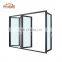 YY Home folding aluminum glazed  doors