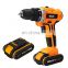Cordless electric power Impact Wrench drills portable screwdriver cordless drilling machine with lithium battery