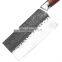 8 Inch Chinese Style  Forged  hammered stainless steel Kitchen Meat Cleaver Chopping Knife with  wood Handle slicing knife