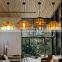 plafond living room home decor wicker housing woven decoration vintage covers shades hanging ceiling bamboo rattan pendant lamp