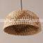 Wicker Farmhouse Woven Straw Chandelier, Rustic Seagrass Pendant Lighting