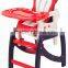 Wholesale Plastic High Chairs Children Restaurant Furniture 3 in 1 Baby Feeding High Chair HZ9105(wave point)