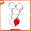 Custom metal love couple keychain