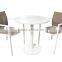 High quality best selling grey outdoor cheap dining set garden chair and table