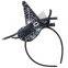 Custom Lace Witch Hat Headbands - Shiny Hair Hoops for Girls' Halloween Masquerade
