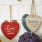 wooden Decorative Cafe craft heart shape wood pendant