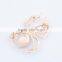 2015 fashion hot sale fashion brooch diamond big spider brooch gold brooch