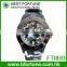 FT1189_GR Colorful Silicone Strap Japan quartz movt soldier Camouflage War style Camouflage Watch