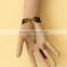 Women Fashion Red Rose Lace Flower Bracelet with Ring