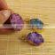 JF6800 Hot Sale Sparkly Natural Crystal Quartz Oval Druzy Pendants
