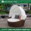 round rattan outdoor furniture sunbed