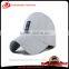 Custom fashion 100%polyester perforated baseball hat sports hat with leather patch