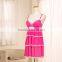 F10170A ladies Sweet Sexy Lingerie spaghetti strap nightgown transparent lace sleepwear