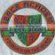 Round design custom embroidery patch sew on also iron on embroidery patch for clothes