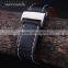 22|24mm high quality genuine cowhide leather Watch Strap Black Brown Blue wholesale 3PCS
