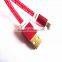 New design universal colorful flat compatible micro usb cable data sync charger cable