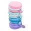 Fashion silicone colorful zipper macaron bag biscuit coin wallet