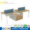 Industrial wooden computer workstation furniture