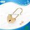 Gold big heart padlock for lover