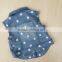 girls Vest baby sleeveless denim jacket for child spring dotted denim jacket                        
                                                Quality Choice