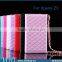 Hot New Products 2015 Trifold Design for Sony Xperia Z3 Wallet Case with Elegant Chain