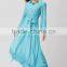 2015 Fashion Dubai abaya wholesale islamic chiffon belt long dress modern kaftan jubah