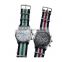 2016 the women's wrist watch Man Leather /Nylon Rose gold Silver Watches casual wristwatch sports Quartz Clock