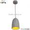 Concrete ceiling light fixture for bedroom pendant lamps with copper braided wire