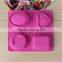 HOT ITEM Wholesale 3d silicone soap making molds with four engraved designs