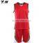 Basketball jersey uniform design, blank basketball jerseys color red