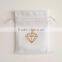 suede jewelry pouch/velvet jewelry bag with logo wholesale