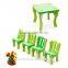 3D Assembling Mini Furniture Dining Table And Chair Set Wooden Toy DIY Toy
