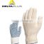 Deltaplus polyester and cotton knitted with PVC dots safety gloves