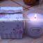 Luxury Three Wicks Scented Candle in Glass Jar
