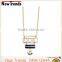 Newest simple gold chain square turquoise charm necklace jewelry