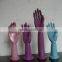 Long wrist wooden hand with round base