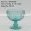 press glass drinkingware/Wine goblet,Hiball,DOF, sundae cup,pitcher in lake blue color with sunflower embossed patern