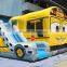 channal original design inflatable school bus bouncer combo