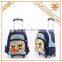 Different Printed Boy School Bag Trolley with 3D Square Printing