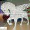 Horse outdoor decor 3D crystal motif light christmas outdoor horse lights holiday time large outdoor christmas lights