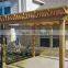 recycled backyard outside hollow composite wood decking wpc decking pvc pergola