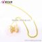China Wholesale yellow gold plated butterfly charm pendant