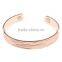 2016 Popular Healing Health Power Energy Magnetic Cuff Copper Bangle Brass Hand Bangle