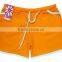 Orange Knit Women's Shorts