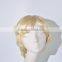 Hot selling natural short wave blond synthetic wig N273