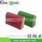 Guoguo fast charging led torch leather travel portable 5200mAh power bank for iphone,samsung,xiaomi