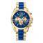 unisex stainless steel geneva watches men quartz rhinestone watch