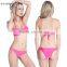 2016 New Ladies swimming Nylon Halter Swimsuit and foreign high-grade steel holders hard Bikini cup together