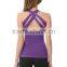 New Design Stylish Double Layer Strap Fitness Yoga Tank Tops For Women